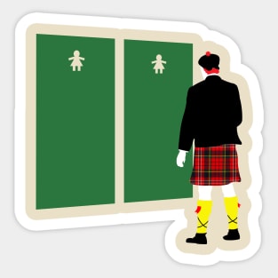 Meanwhile In Scotland Sticker